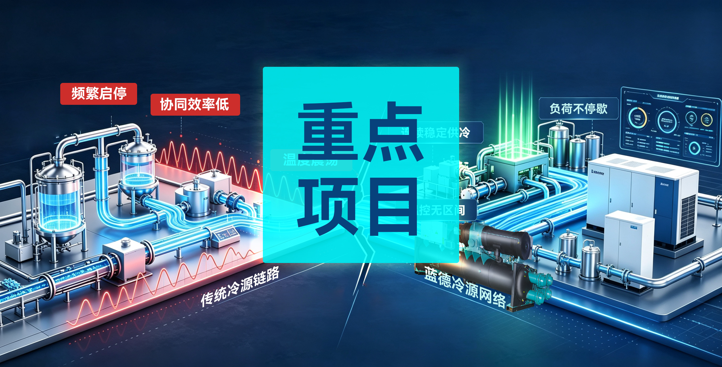 With the implementation of the 40MW cold source project, how will Land adapt to the "extreme operating conditions" of the lithium battery production line?